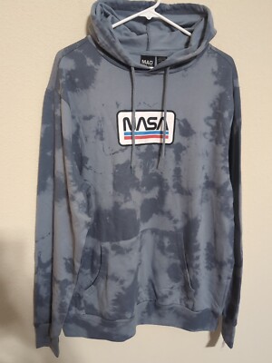Mad Engine NASA Men's Pullover Hoodie Sweatshirt Size XL Tie