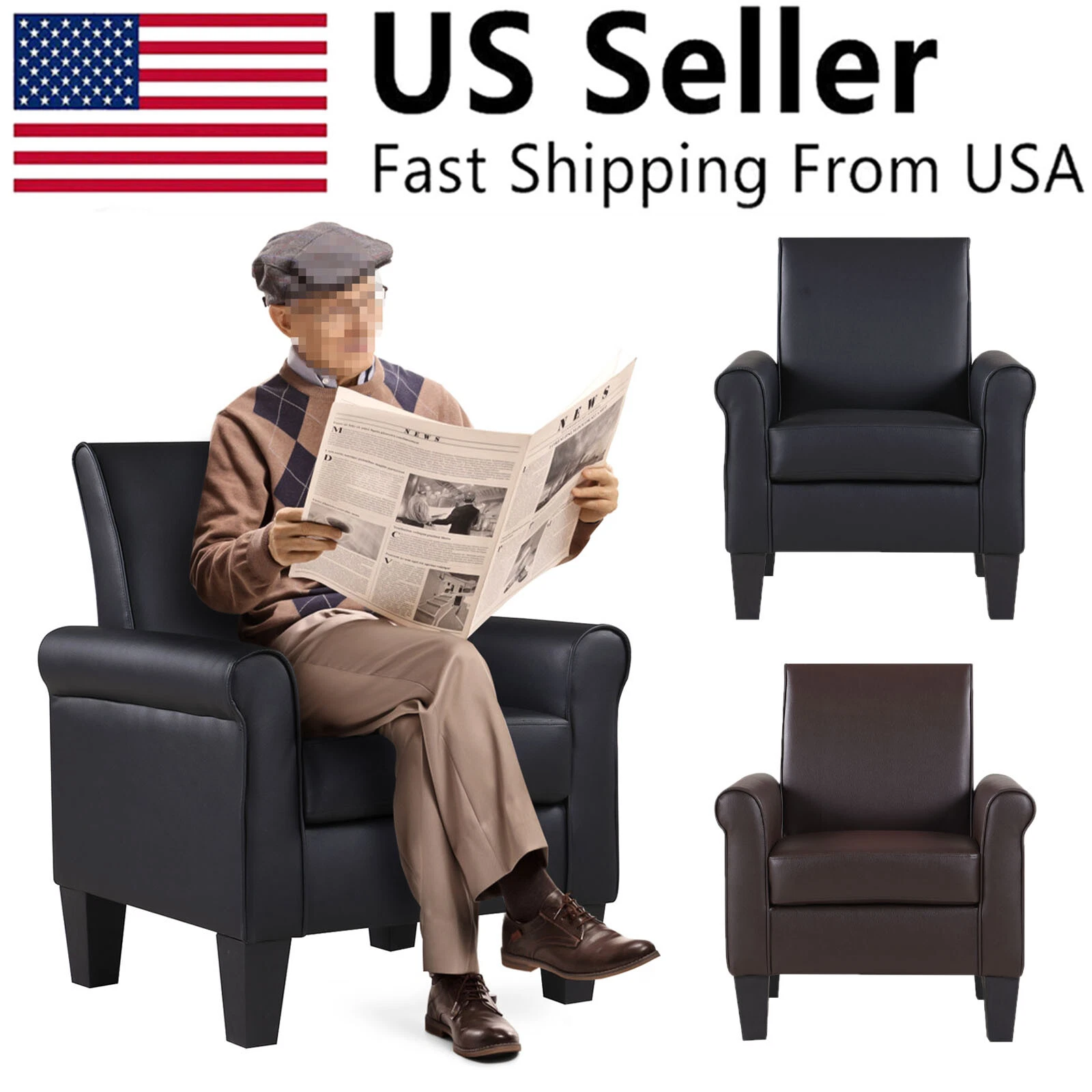 Leisure Accent Arm Chair Single Sofa Seat Leisure Living Room Furniture Office
Opens in a new window