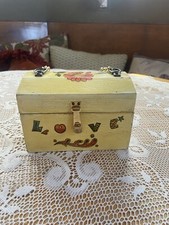 Vintage Handmade Unique Wooden Box Purse Handbag