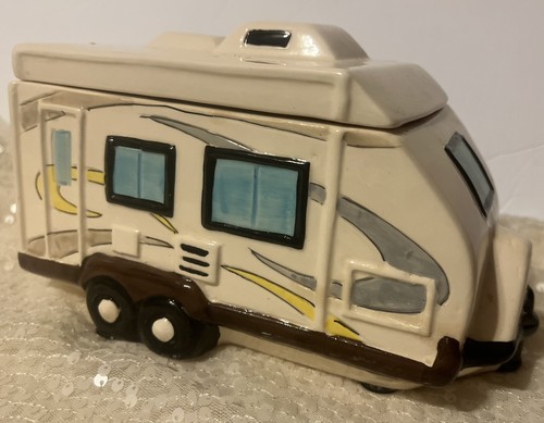 Travel Trailer Cookie Jar Wilcor Camper RV Gift NIB MINT Motorhome Accessory - Picture 3 of 8