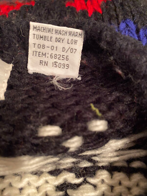 Apostrophe Mens Med Red Black Ski Sweater Nwot Snowflake Pattern
