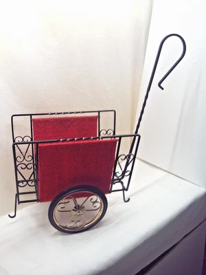 Zeitungsständer Wagen Vintage Zeitungshalter Rockabilly Design Retro Mid Century - Bild 1 von 4