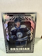 2023-24 SPx UD Black Obsidian Rookie Silver Hunter McKown 035/199 #OR-9
