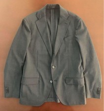 LARDINI Navy Suit Set 48 Wool Blazer Trousers Used