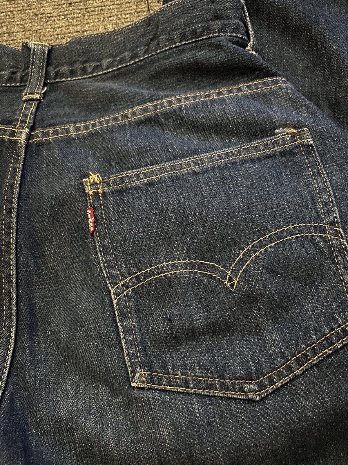 VTG 60s Big E Levi’s jeans gripper zipper denim red tab 1960s 28 V Stitch ‘K’ image 10