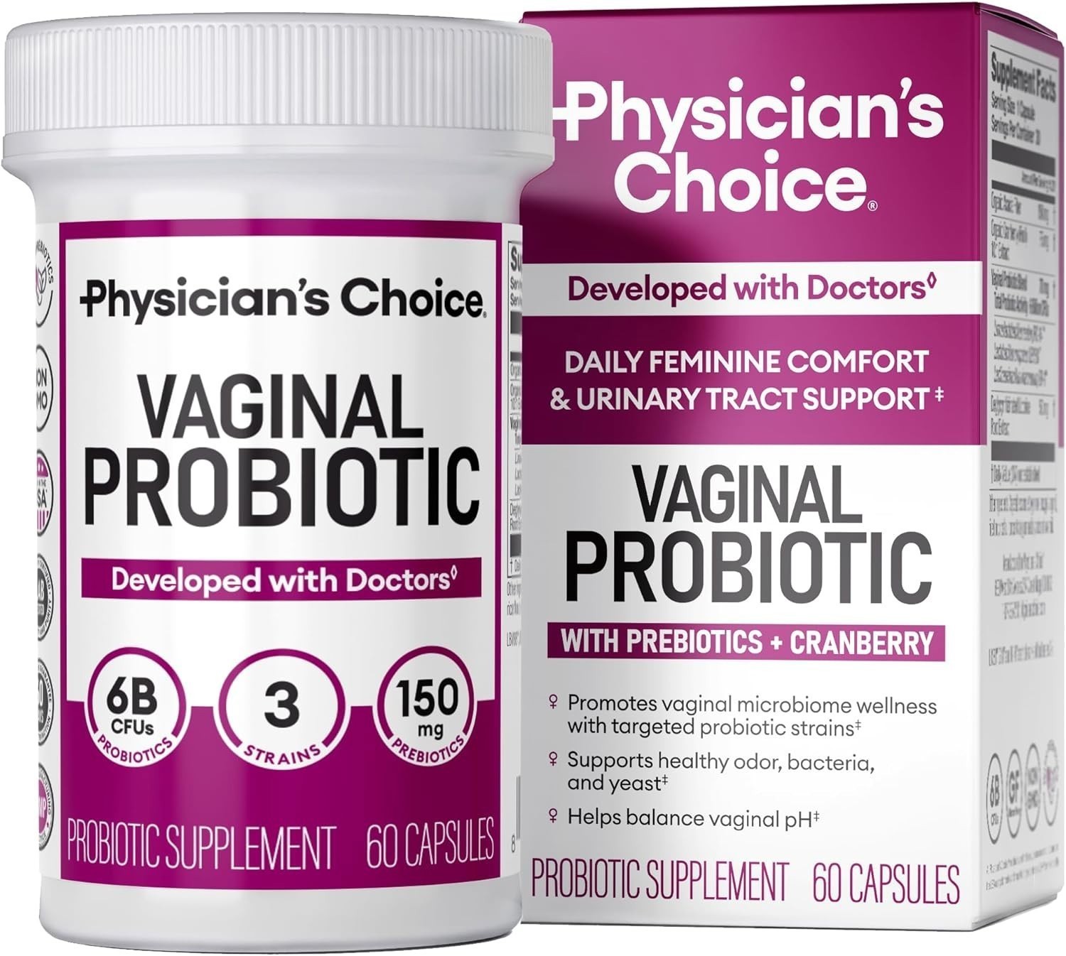 Physician's Choice Vaginal Probiotic for Women - Support Vaginal PH Balance