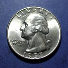1957-D Washington Quarter  BU