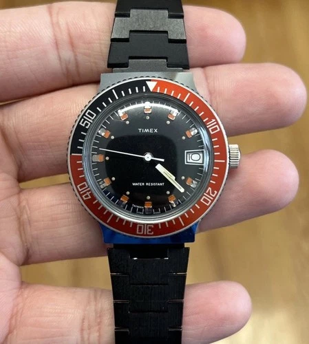 Vintage Timex Marlin 27910 10580 Manual Wind Running