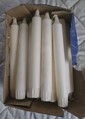 IKEA JUBLA Unscented Chandelier Candle White 20 Pack 7 ½'' 601.919.16 New
