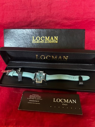 Vintage Locman Italy R.181 N.1127 Diamond Aluminum Series Ladies Watch Full Set