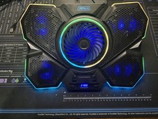 Aimizui Laptop Cooling Pad Portable Laptop Stand 5 Fans Adjustable Height USB