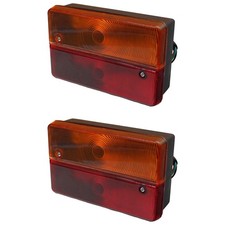 Set of (2) Rear Stop Light Assembly Fits JCB Rough Terrain Forklift 930-4 926-4