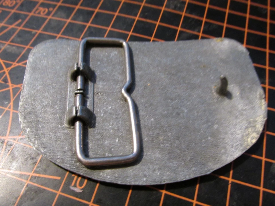 Hebilla de cinturón vintage de Raleigh Lights Trucking Company años 70 Foto 2 de 3