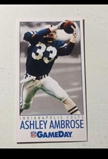 1992 GameDay Rookie Base Ashley Ambrose #171 Indianapolis Colts NFL Card. rookie card picture
