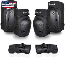 Adult Knee Pads Elbow Pads Wrist Guards for Adult Kids 6 in 1 Protective