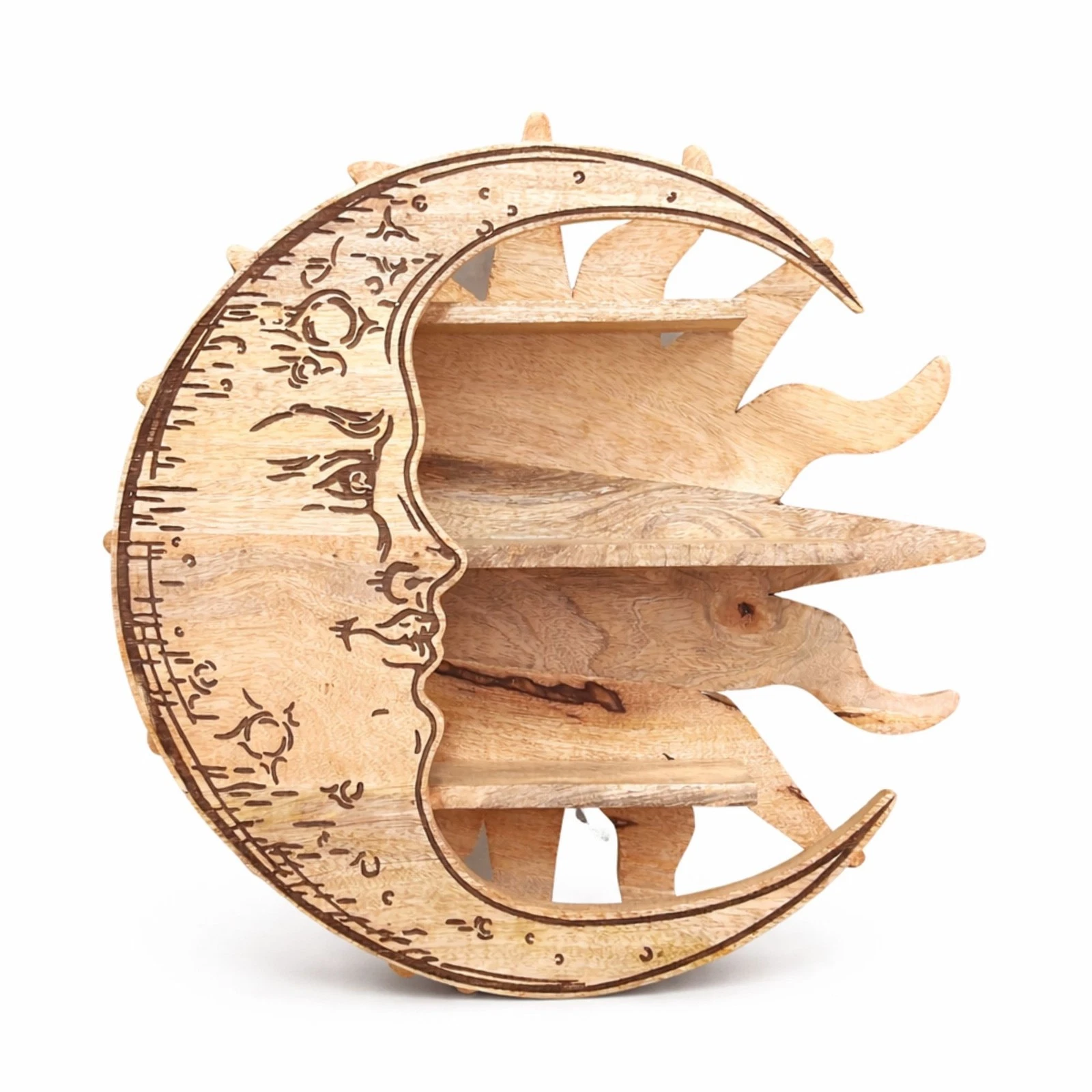 Sunrays & Moon 3 Tier Wall Shelf - FREE POSTAGE