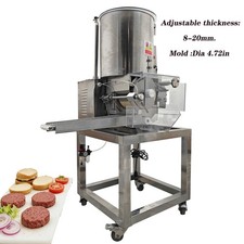 Pneumatic Patty Forming Machine 30L 110V Meat Pie Burger Patty Maker Dia 4.72in