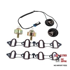 12589867 Dual Knock Sensors with Wiring Harness and Intake Manifold Gasket Kit