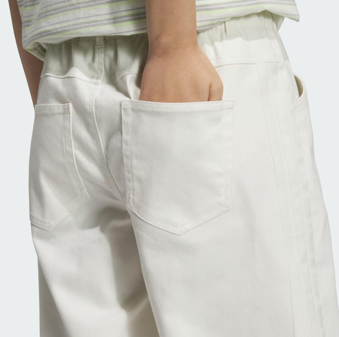 adidas Sports Stadium Chrome Denim Pants Women Lifestyle Casual AsiaFit KF0744 thumbnail 6