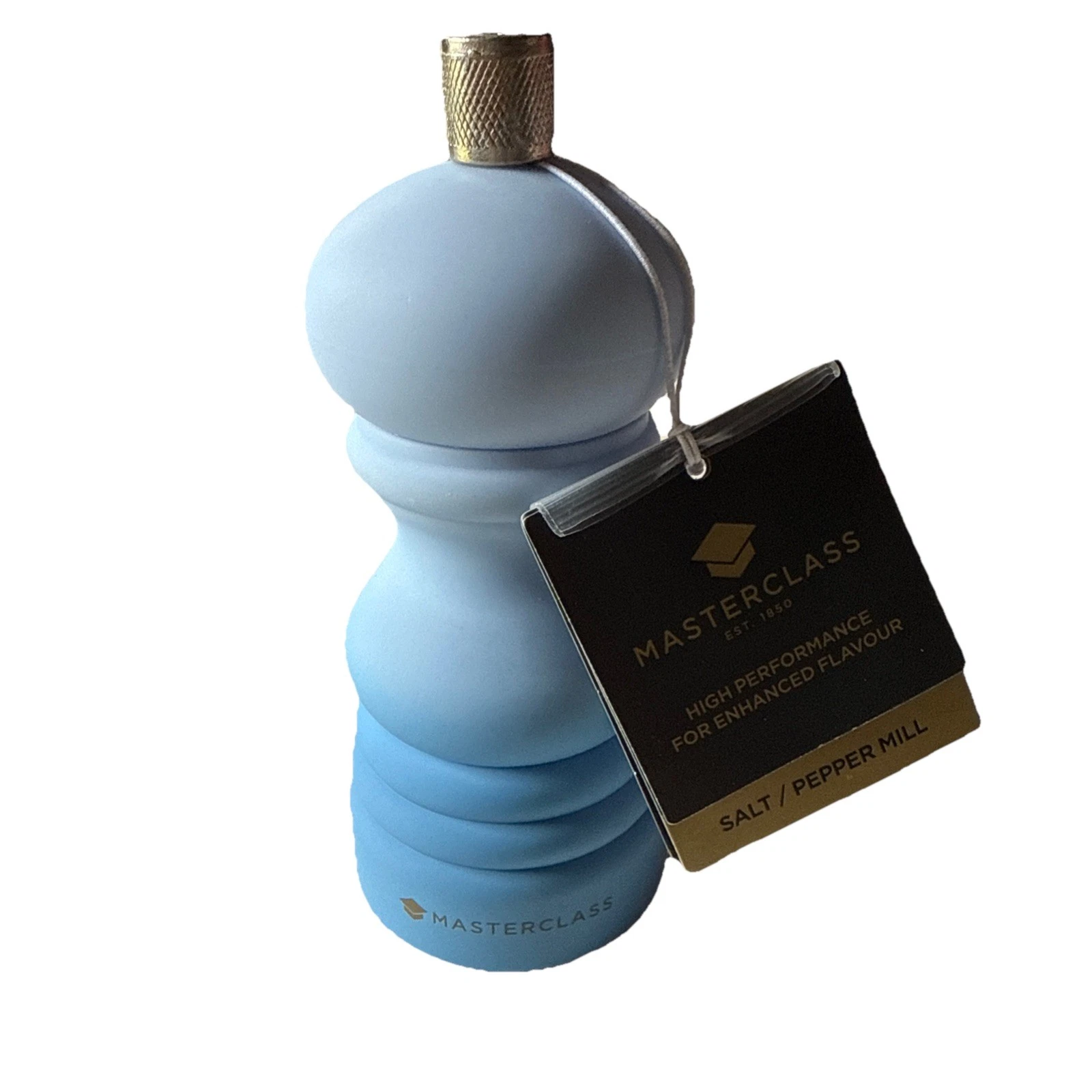 KitchenCraft Master Class Blue Ombré Salt/Pepper Mill 5” NEW