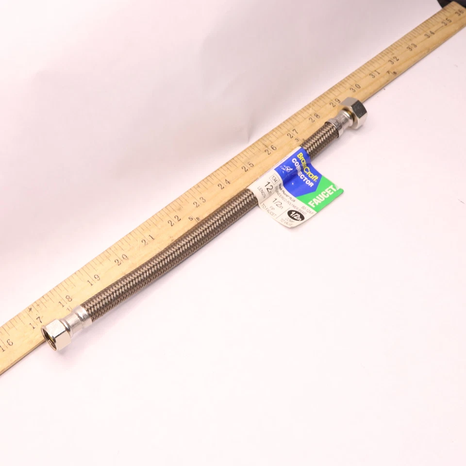 Brass Craft Faucet Connector 1/2 x 1/2 x 12 B3-12A F - Image 4 of 4