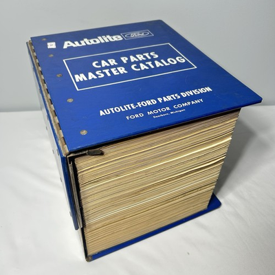 #ad 1964 Motorcraft Car Parts Master Catalog Ford Parts Division Binder And Pages $189.94