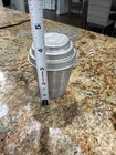 Vtg Marathon Oil & Gas Tin 1950s Martini Mixing Shaker Cup Dealer Promo — photo 6
