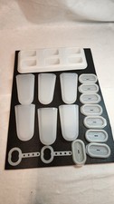 Vintage Tupperware Popsicle Molds and various parts, 17 pieces