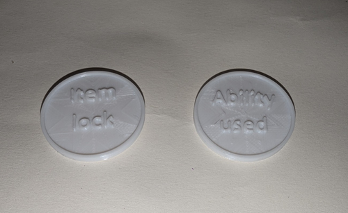 Pokemon TCG 6x Ability Used 32mm Coin Marker Item Lock Fähigkeit genutzt Token - Bild 3 von 11