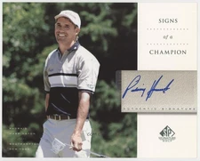 2004 SP Signature Signs of a Champion Padraig Harrington #SC-PH Auto