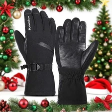 Thermal Waterproof Winter Motorcycle Gloves Touch Screen Warm Mittens Men Women