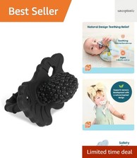 RaZberry Silicone Teether Pacifier   Teething Relief for Infants, Food-Grade,...