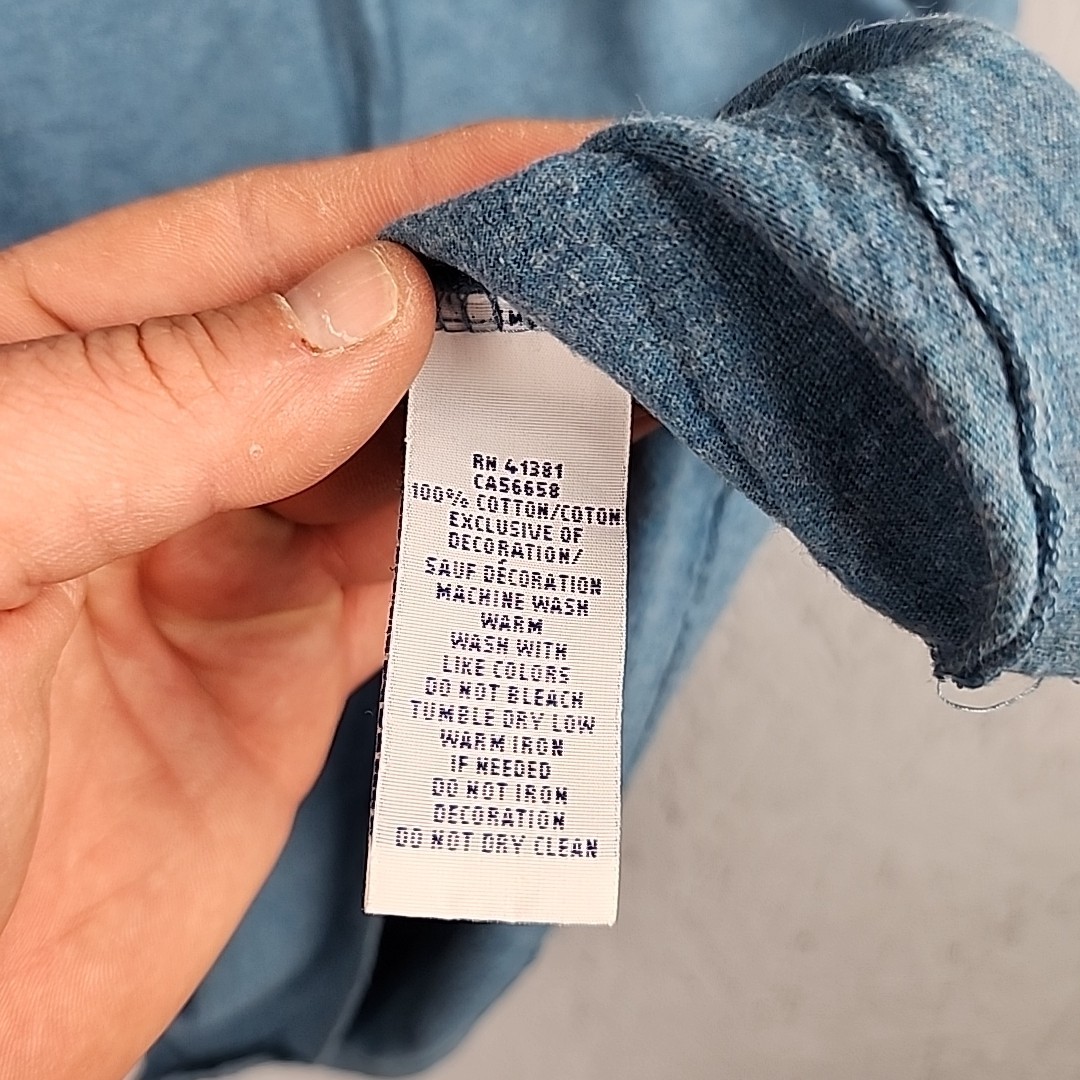 Polo Ralph Lauren camicia uomo grande blu arancione piccolo pony logo preppy casual