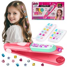 Hair Gem Stamper Kit, Bling Hair Jewels for Girls Toys, Hair Styling Tool wit...