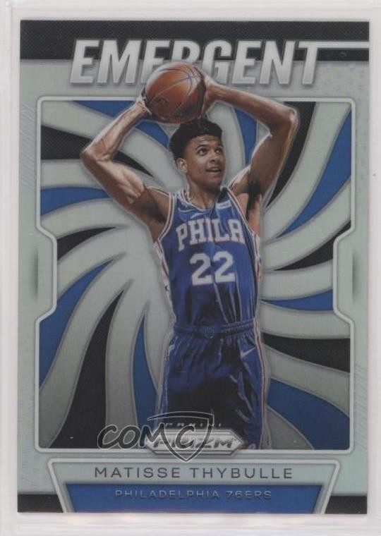 2019-20 Panini Prizm Emergent Silver Prizm Matisse Thybulle #18 6w6