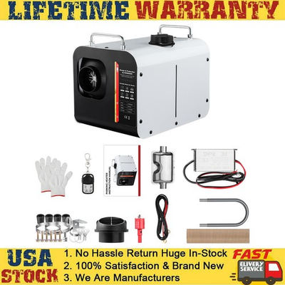 #ad Upgraded 8KW Diesel Air Heater 110V AC 12V DC bluetooth APP Control Heating S $79.99