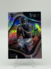 Panini 2021 Select Football Justin Fields Field Level Prizm Rookie #350 Card