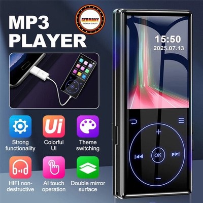Bluetooth MP3/MP4 Player LCD Display HiFi Bass Musik Spieler FM Radio Audio 16GB