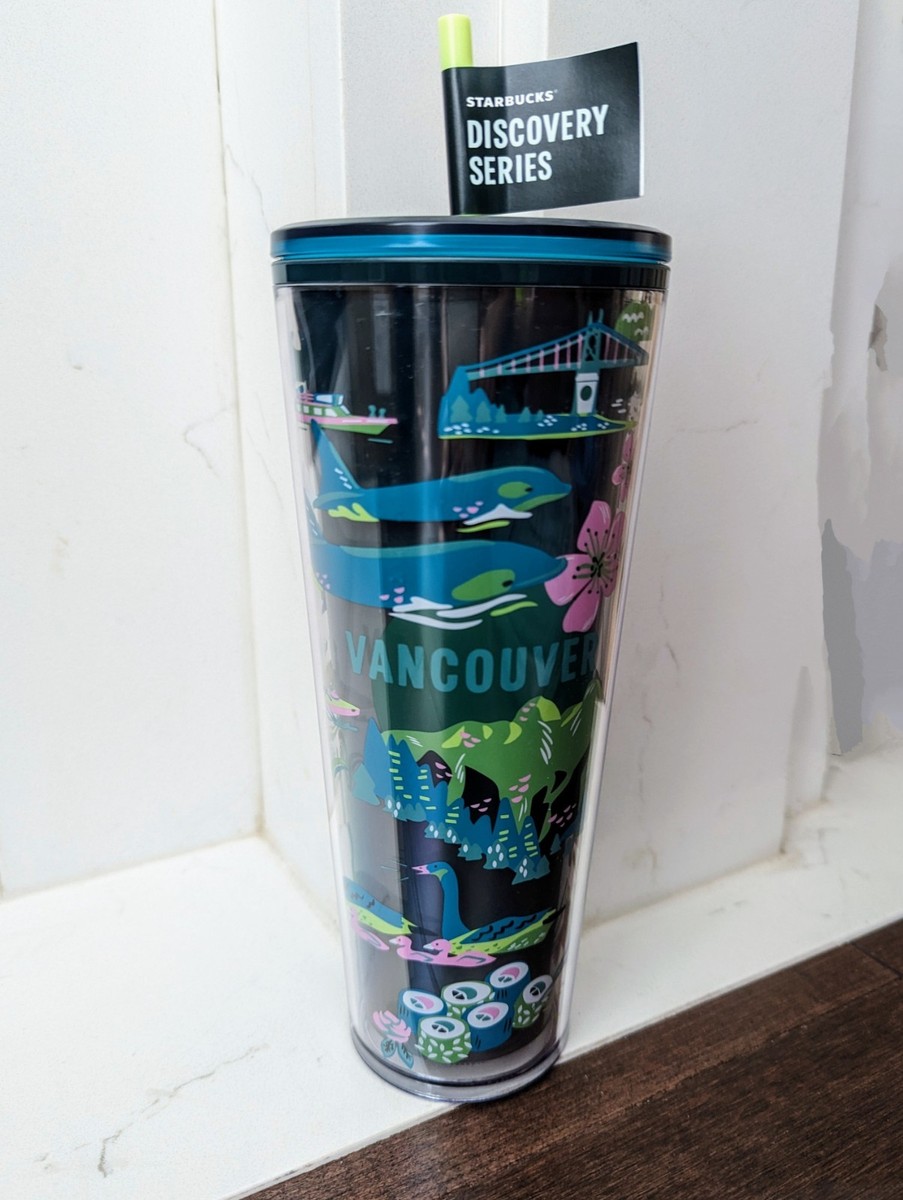 Starbucks Vancouver Tumbler (24oz) Discovery Series Cup Mug Whale