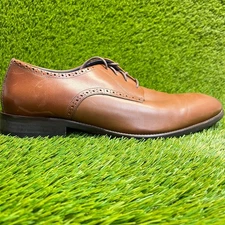 Johnston & Murphy Stockton Mens Size 12 Brown Classic Plain Toe Oxford Shoes