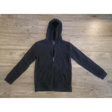 Boys Cat  Jack Black Zip Up Hooded Sweatshirt Jacket Kids Large 12-14