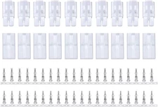 RC Big Tamiya Style Connector Plugs Unwired (10 Pairs)