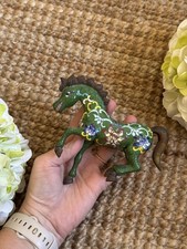 Chinese Dynasty Bronze Cloisonne Gilded Horse Statue