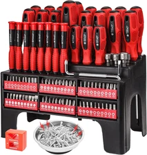 Magnetic Screwdriver Set with Rack, Includs Precision Screwdriver, Magnetizer De