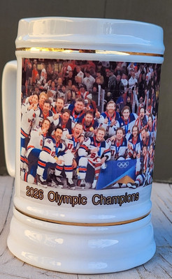 US Olympic Hockey Gold Medal Champions Beer Stein - 2026 Champs