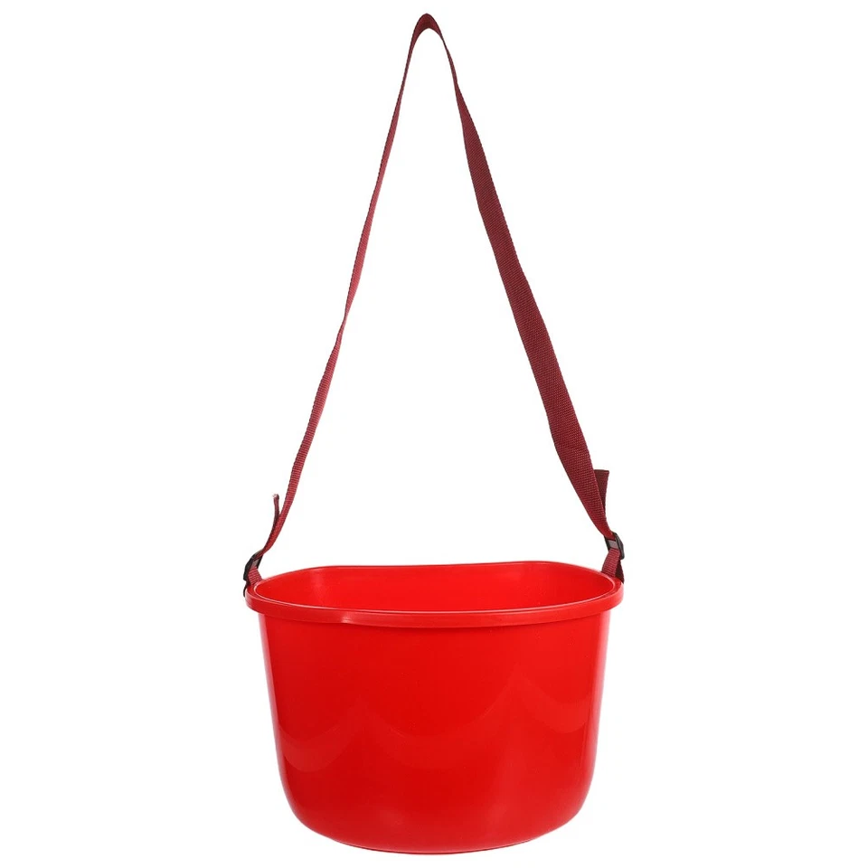 Portable Red Plastic Harvesting Bucket For Fruit Vegetable Picking Garden Tools - image 2 of 4