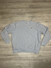 FILA Blue Crewneck Size L Long Sleeve Pocket Stretch