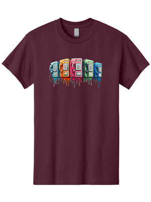 Payphones Mens Graphic Tee, 100% Cotton, Casual Summer Wear
