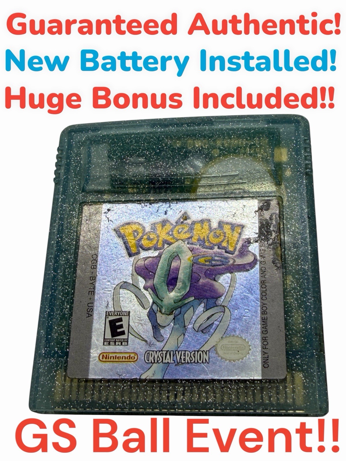 Pokémon Kristall-Edition Game Boy Color – CIB Originalverpackung (Zustand Mint)