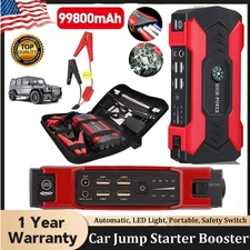 Car Jump Starter 100000mAh Booster Jumper Box Power Bank Battery Charger